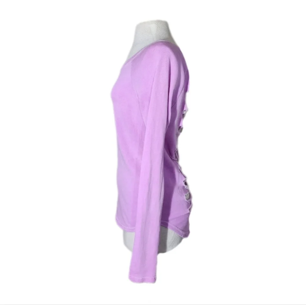 Ocean Drive Summertime Pullover Lavender Size S - Picture 6 of 11